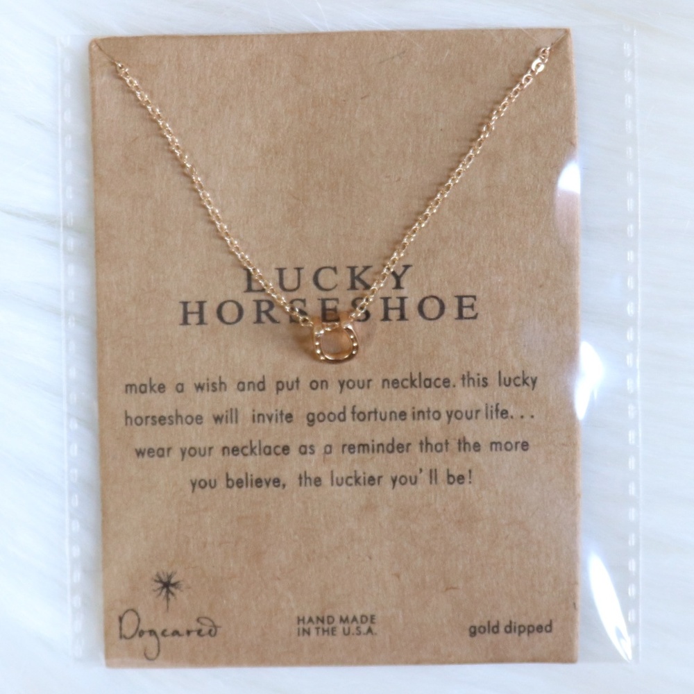 Dainty Lucky Horseshoe Necklace Pendant ✨ - Picture 1 of 1